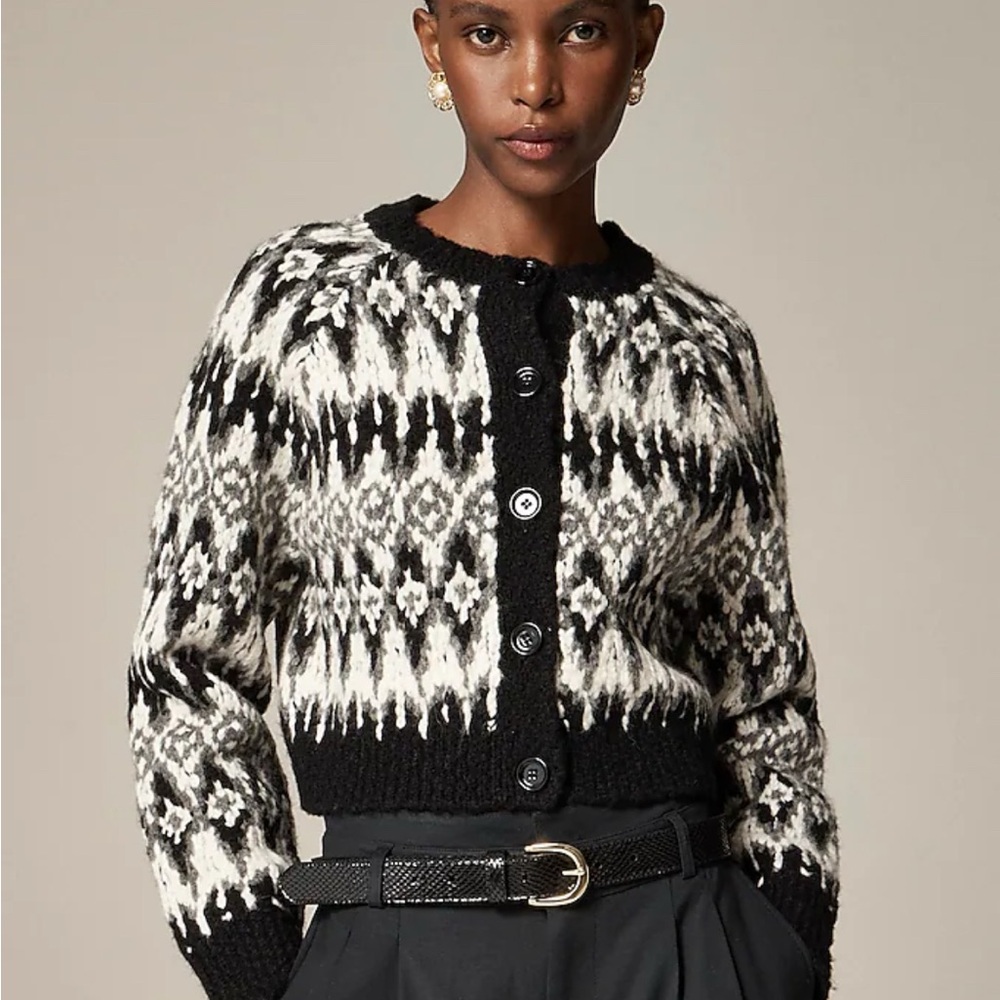 Jcrew FW2024/2025 Fair Isle cardigan never worn, - Picture 2 of 2